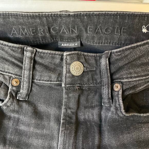 American Eagle Outfitters Men Skinny Jeans size 29 x 20 Black Mid Rise Stretch - Picture 9 of 11